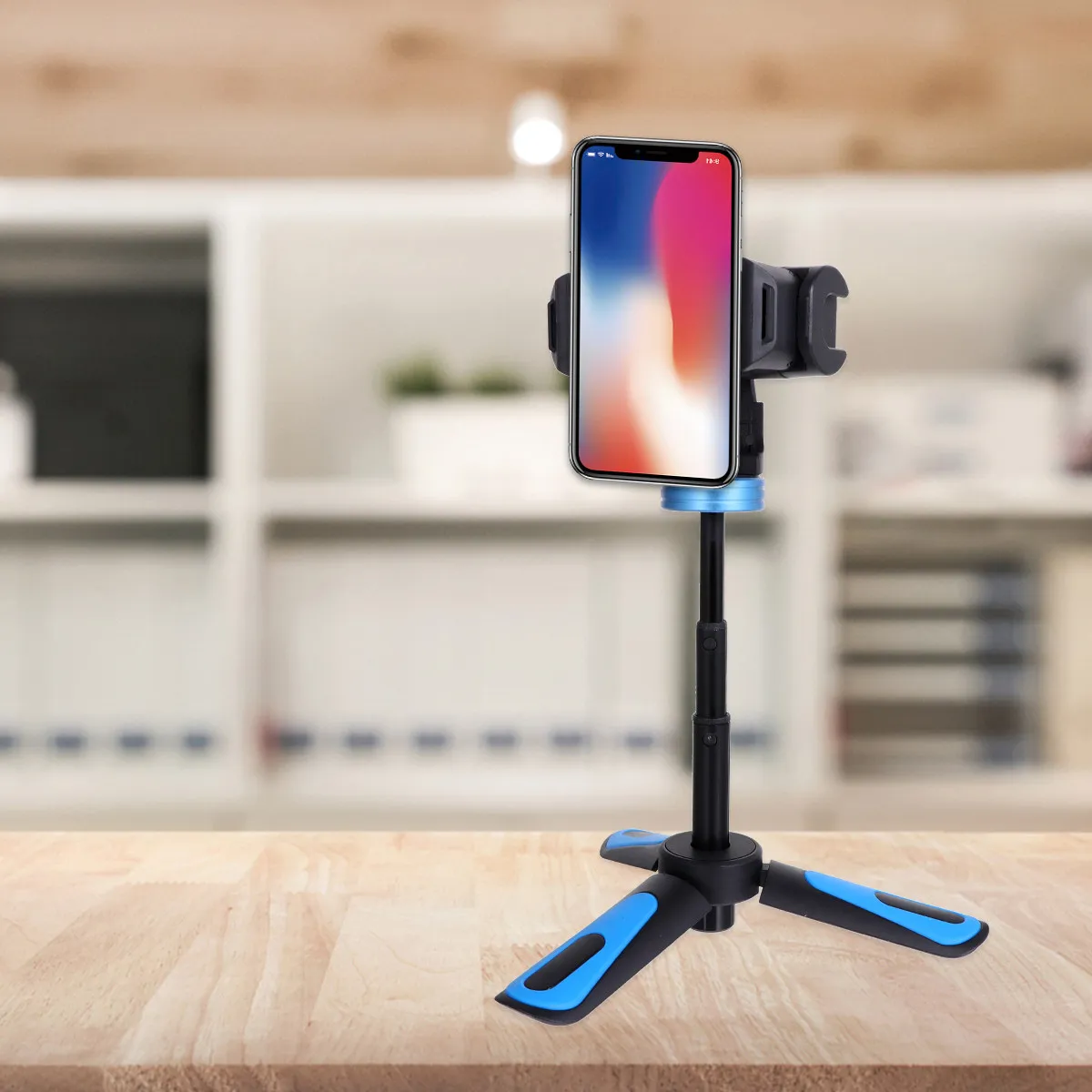 

1 шт. Складной мини-штатив-монопод для селфи с поворотом на 360 градусов, портативный, для прямых трансляций и телефона