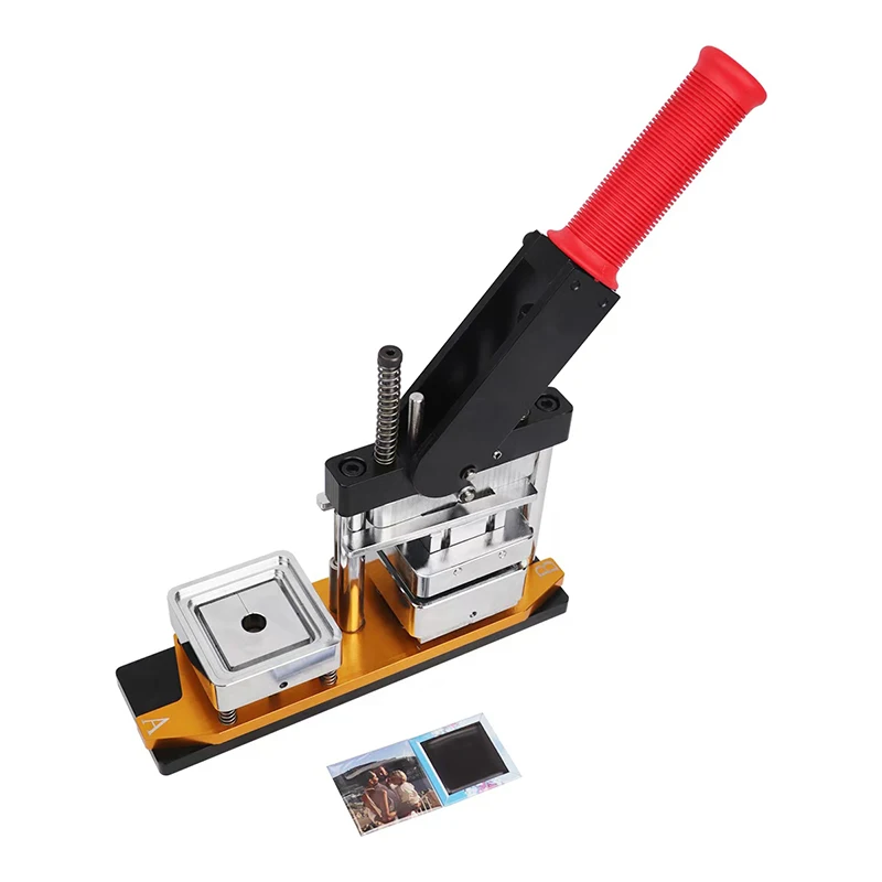 

HOT SALE Rectangle 54x78mm Button Maker Kit Badge Maker Machine + Paper Cutter + 100pcs Magnet Button Supplier