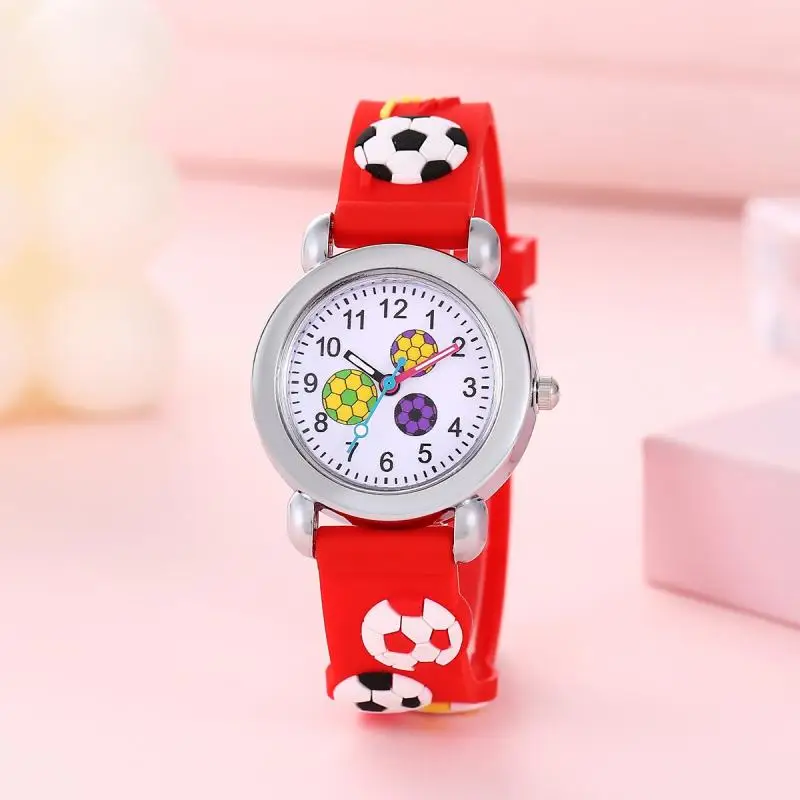 New car foreign trade popular cartoon children's watch silicone 3D student cute quartz children's watch