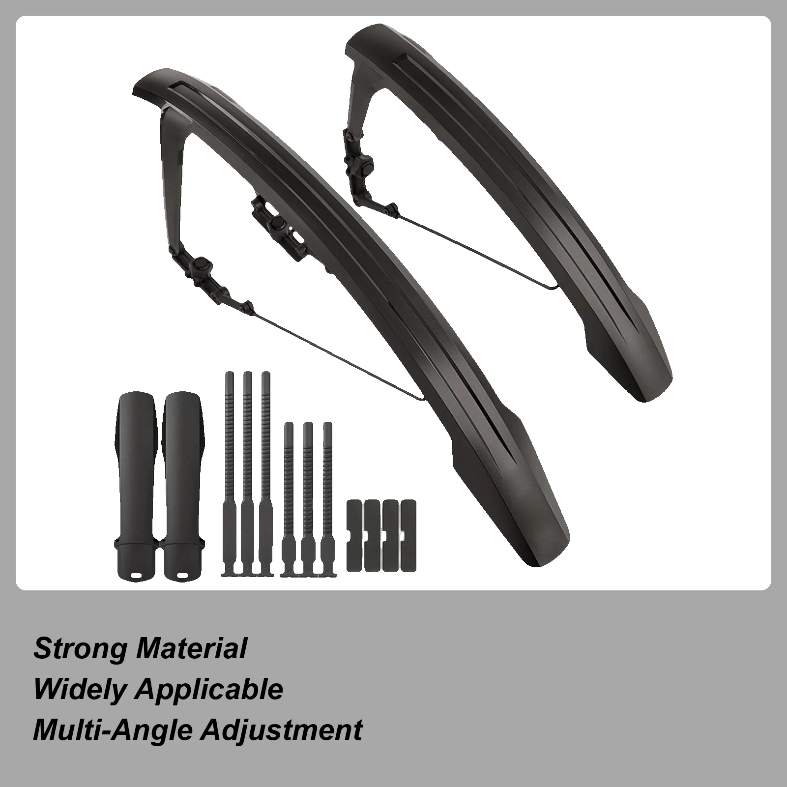 

Bike Mud Guard Adjustable Quick Release Mudflap Bicycle Mudguard Set for Mountain Road Cycling Commuting Recreational Biking