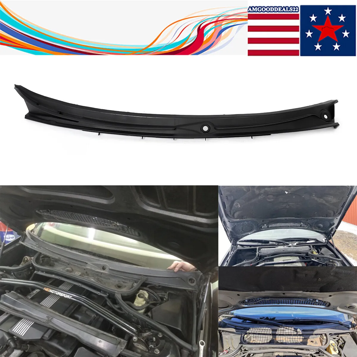 

Windshield Wiper Panel Replace For BMW 3 SERIES E46 Coupe M3 330CI 328CI 325CI 1999-2006 Car Front Windshield Fair Water Piece