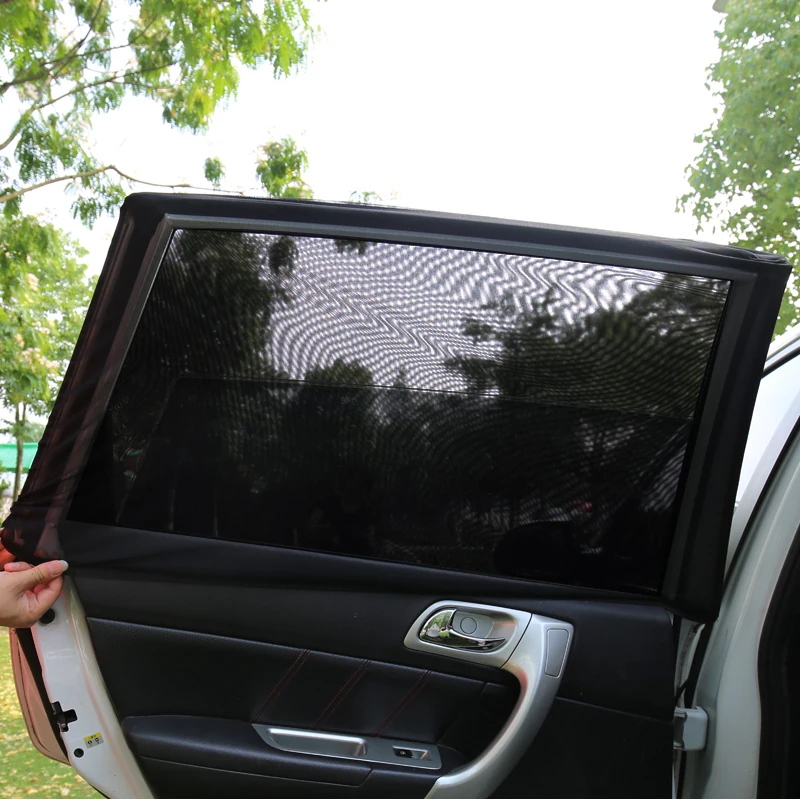 Car Sunshade Curtains Universal Side Window Shades SUV Curtains Protection Repellent Mosquito Mesh Net Sunshade Auto Accessories