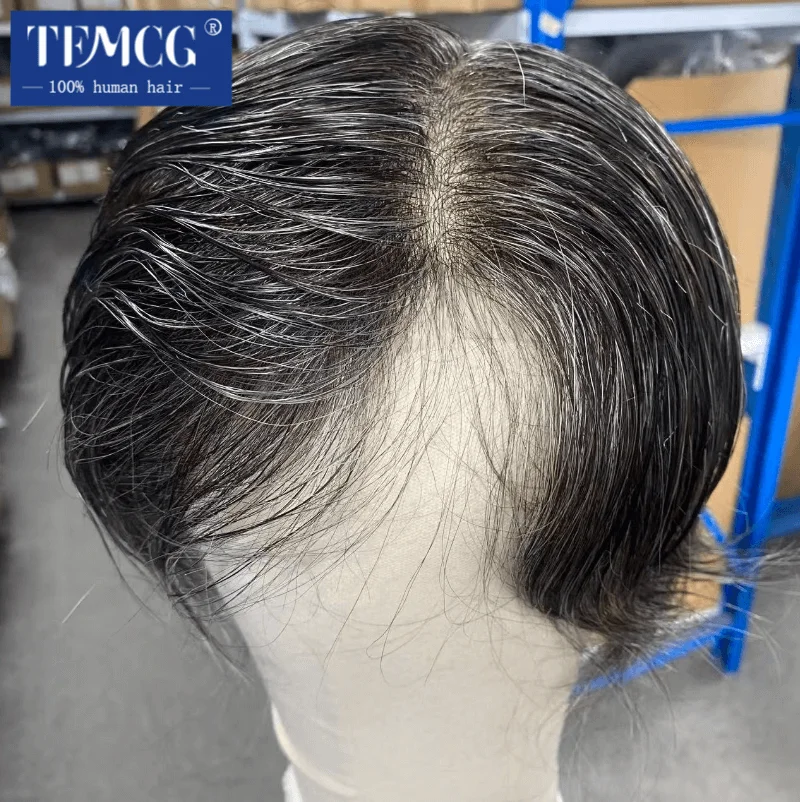 Male Hair Prosthesis 0.03mm Thin Skin Base Men's Capillary Prosthesis Remy Human Hair Men's Wig Replacement System Wigs For Men