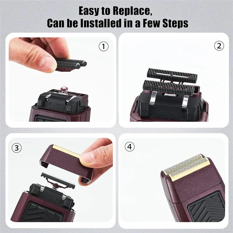 مجموعة أدوات تجميع قضيب القطع والرقائق البديلة مكونة من 4 قطع لماكينة الحلاقة من سلسلة Finale 5 Star-[2025]