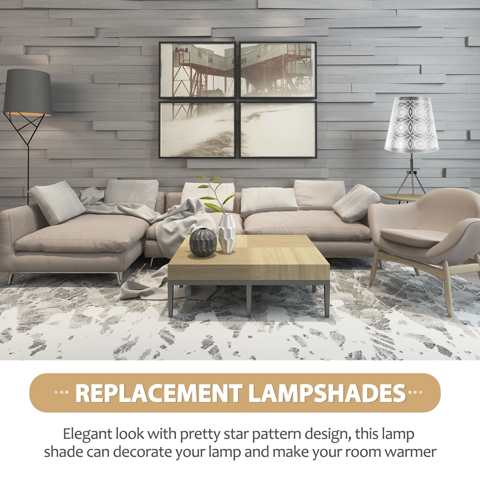 طبل القماش غطاء مصباح صغير عاكس الضوء لجدول الطابق جدار قلادة مصباح غطاء خفيف داخلي استبدال الملحقات #2