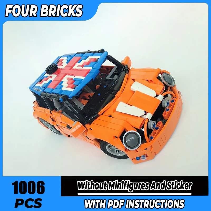 

Moc Building Blocks Mini Cooper Technology Modular Bricks Model Gifts Christmas Toys DIY Sets Assembly