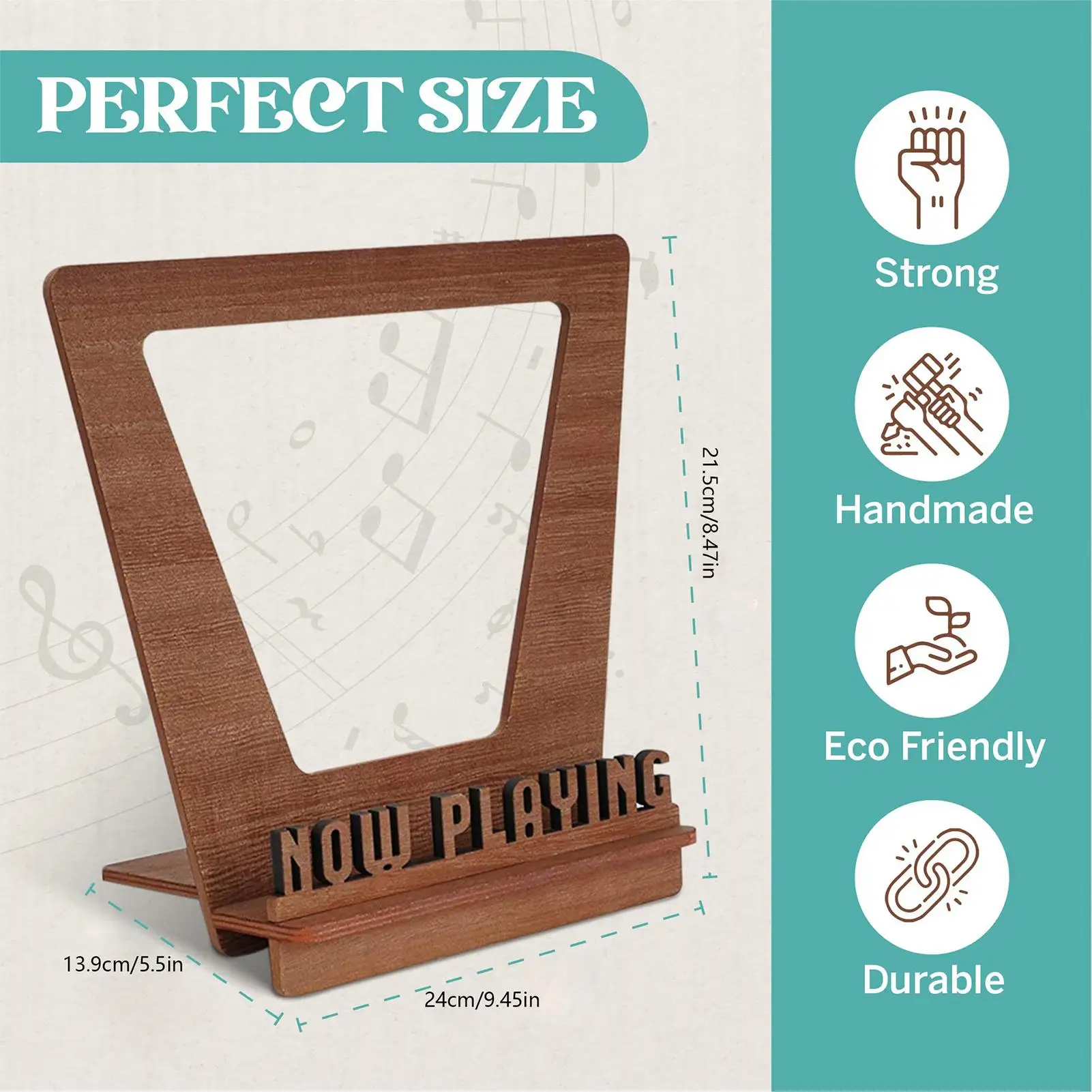 Soporte de Madera para Discos, Estante Minimalista para Discos, Organizador de Archivos, Soporte para Discos de Audio y Video, para Archivos y Libros