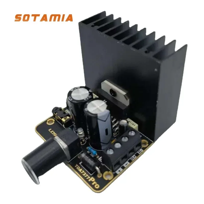 SOTAMIA 30Wx2 TDA7377 Power Amplifier Audio Mini Amp Hifi Stereo Sound Speaker Amplifier Class AB Smart Home Music Amplificador