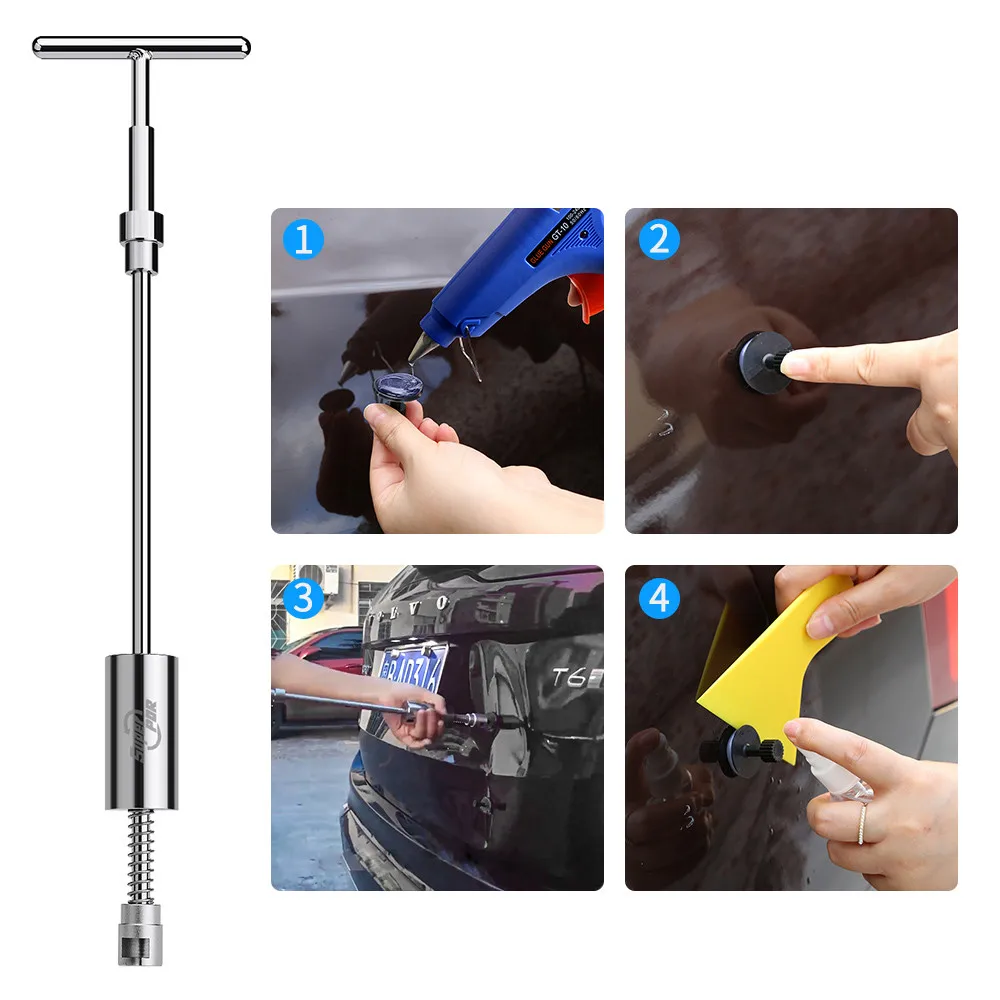 PDR Car Dent Repair Tools Body Repair Kit Vehicle Paintless Body Dent Removal Kits Auto Car Dent Puller / Glue Gun / Glue Sticks