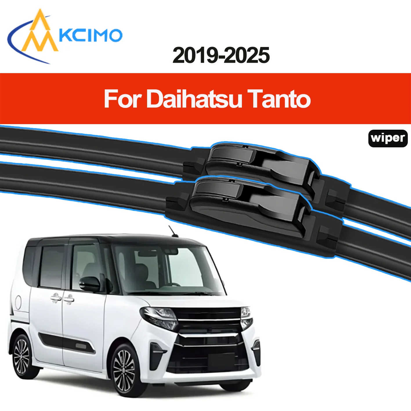 

2pcs HD Windshield Wiper Blades For Daihatsu Tanto LA650 2019-2025 Subaru Chiffon Front Windshield Auto Wipers Blade Accessories