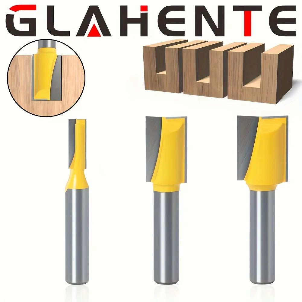 

‌ «Набор из 3 фрез с хвостовиком 8 мм для деревообработки — очистка нижней части, гравировка, обрезка кромок и фрезерование столешницы» ‌