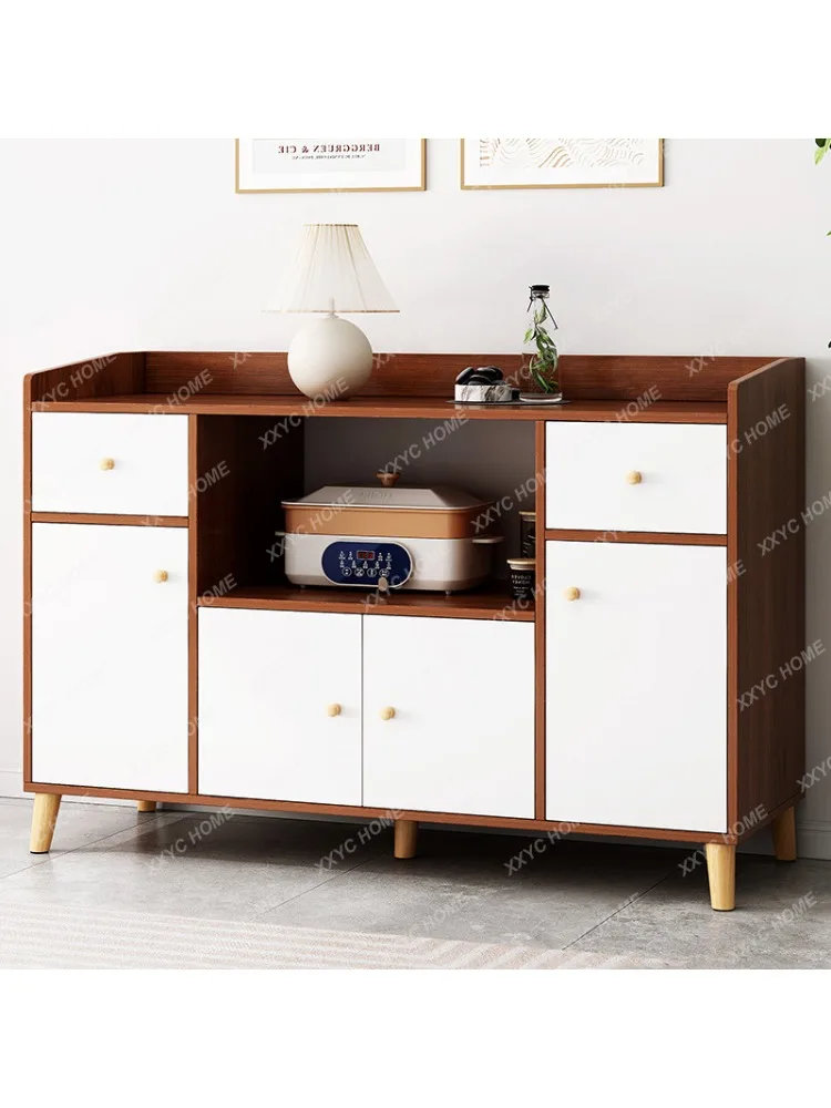 Kitchen Shelf Floor Multi-Layer Microwave Oven Storage Cabinet Household Sideboard Cabinet