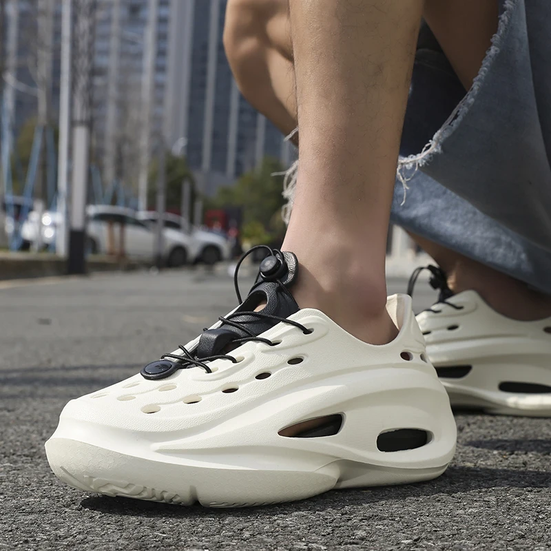 

Летние новые мужские сабо: легкие, нескользящие, для активного отдыха, с закрытым носком, из ЭВА, с перфорацией, для водных видов спорта, аквашузы