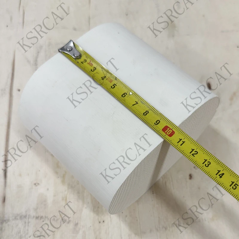 EURO 3  400cpsi 120x80x100mm High Traffic Catalytic Converter Universal Ceramics Honeycomb Catalytic Converter With Metal Liner