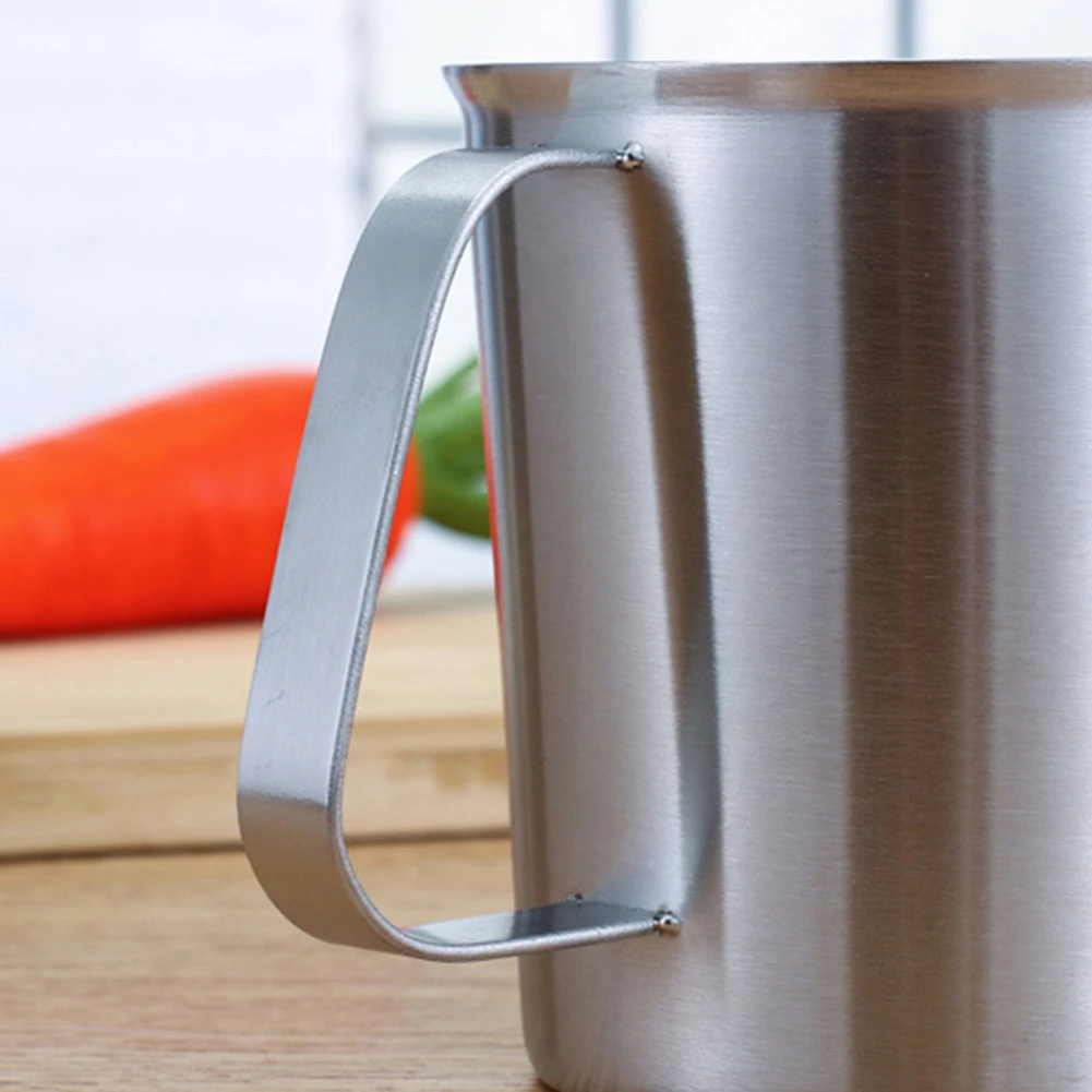 1Pc Stainless Steel Measuring Cup 16oz 500ml Graduated Kettle For Coffee Tea Milk Accurate Pouring Kitchen Tool
