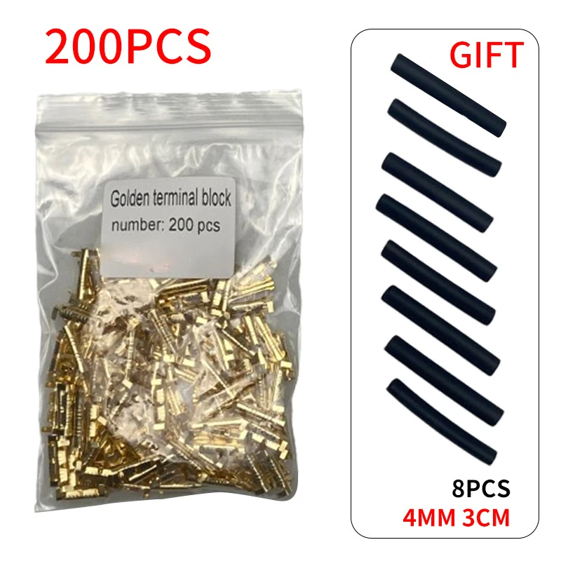 U Type Terminal Tab Connector 0.3 To 1.5mm2 Double Terminal Block 50pcs