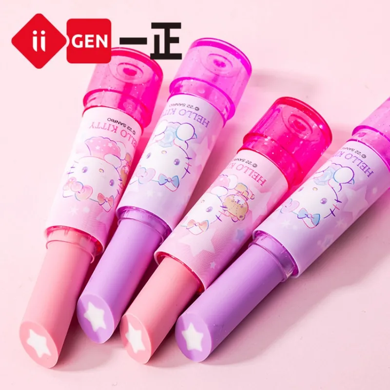 Yizheng Sanrio Anime HelloKitty Kuromi Kreativer Lippenstift-Radiergummi Kawaii Gummi-Radiergummis Schule Büro Bleistiftkorrektur-Briefpapier