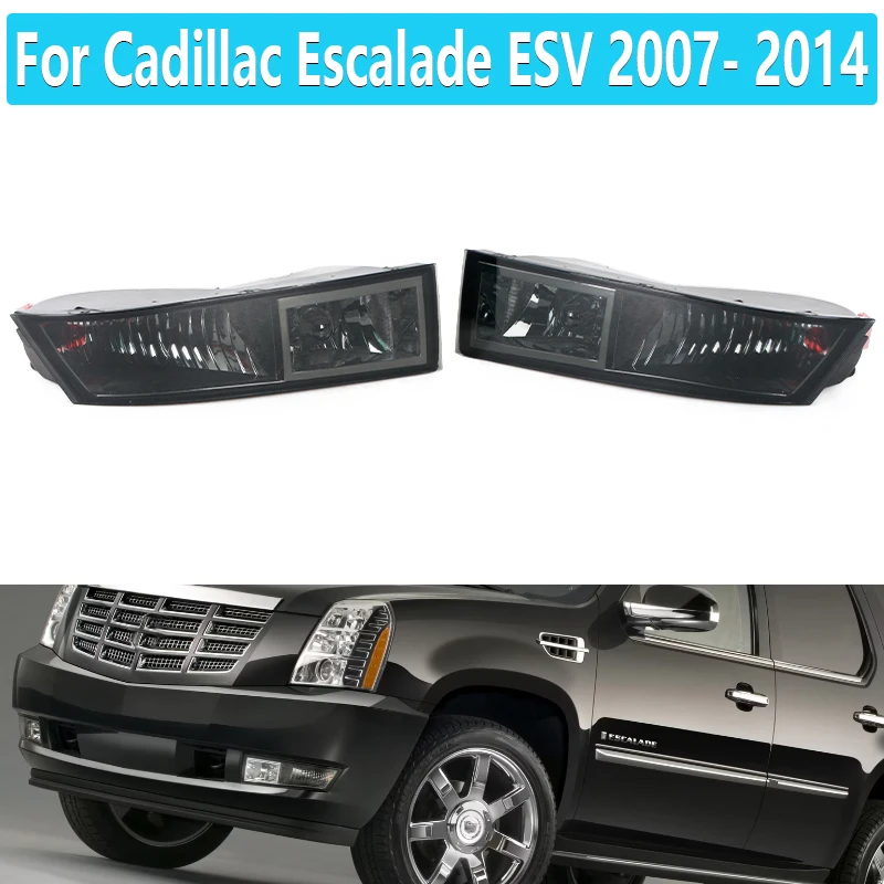 For Cadillac Escalade ESV 2007 2008 2009 2010 2011 2012 2013 2014 Car Smoke Fog light Front Bumper Fog Lamp 10383562 10383563