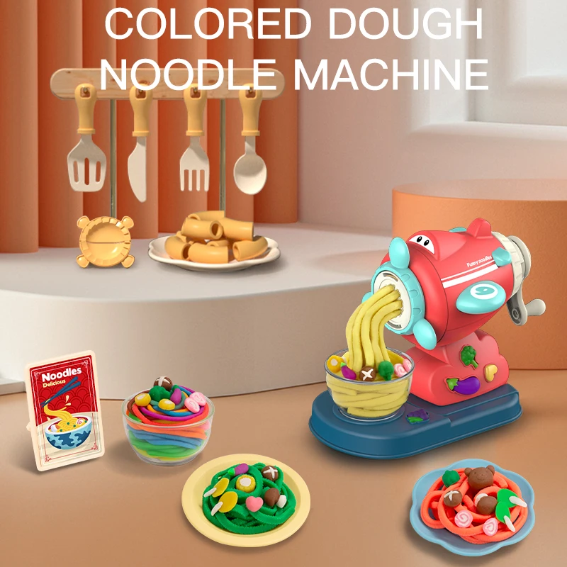 

Preschool Clay Noodle Maker Set - Interactive Playdough Tool Kit with Molds, Encourages Creative Play and Fine Motor Skills, Ide