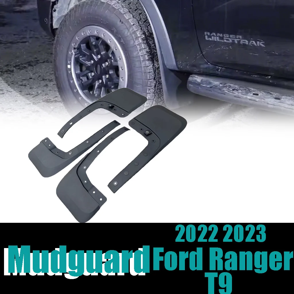

Брызговики для Ford Ranger T9 2022 2023, передние брызговики, противоскользящие брызговики, авто внешние аксессуары