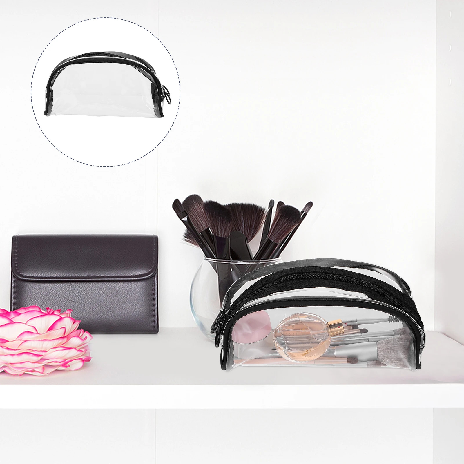 

Transparent Bag Travel Girls Pouch Toiletry Storage Plastic Waterproof Wear Resistant Portable Outdoor Use Makeup