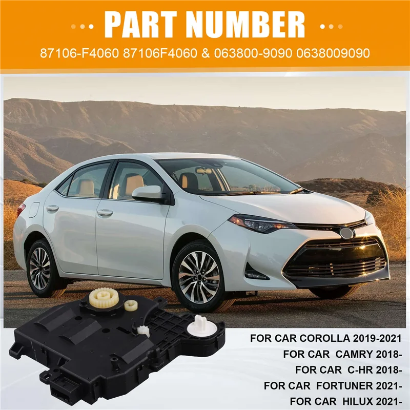 87106-F4060 รถหม้อน้ํา AC Damper Servo สําหรับ Toyota Corolla Camry Fortuner HILUX 2018-2021 87106F4060 063800-9090