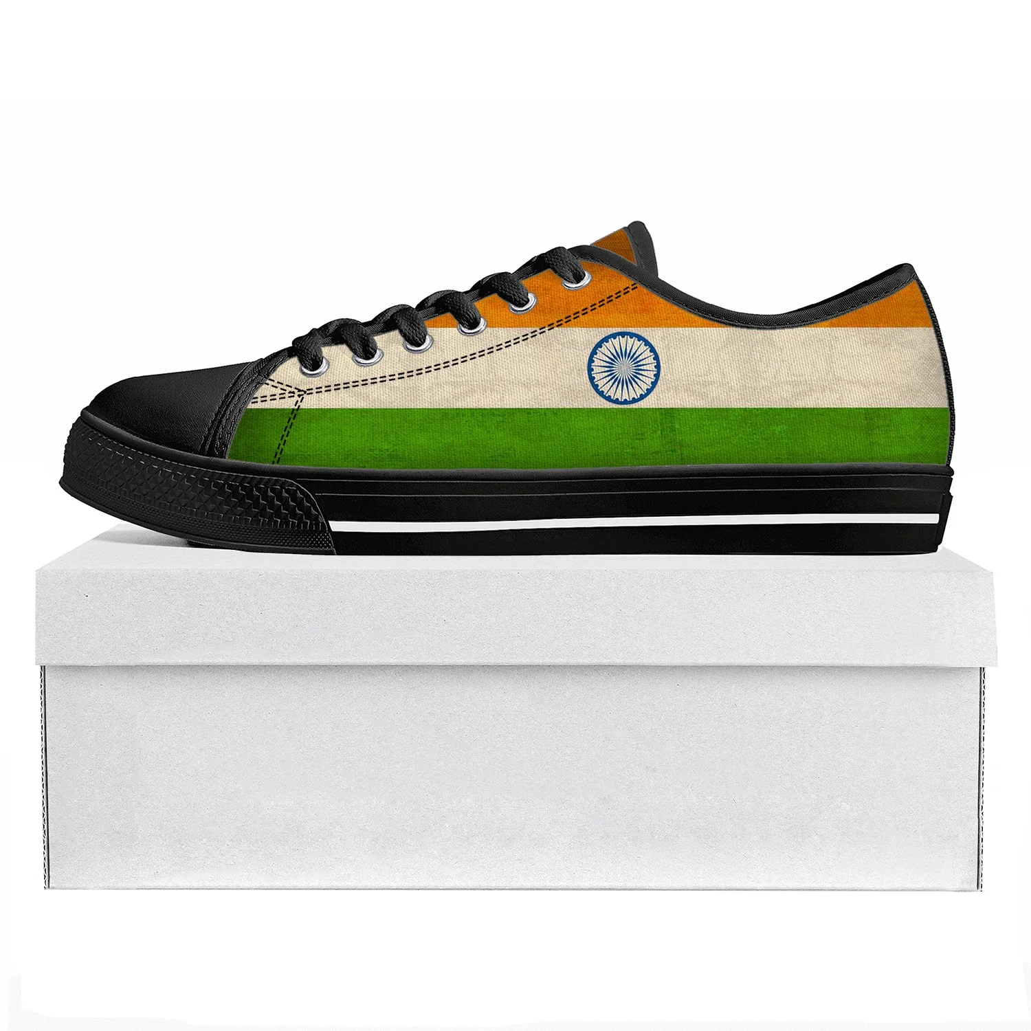 Indian Flag Low Top High Quality Sneakers Mens Womens Teenager Canvas Sneaker India Prode Casual Couple Shoes Custom Shoe