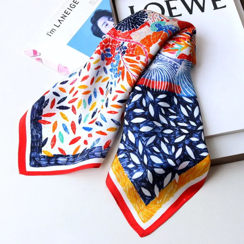 

Small Silk Scarf 65CM Luxury Designers Mulberry Bandanas Shawls Hijab Scarves for Ladies Bag Belt Foulard Femme Mother Gift