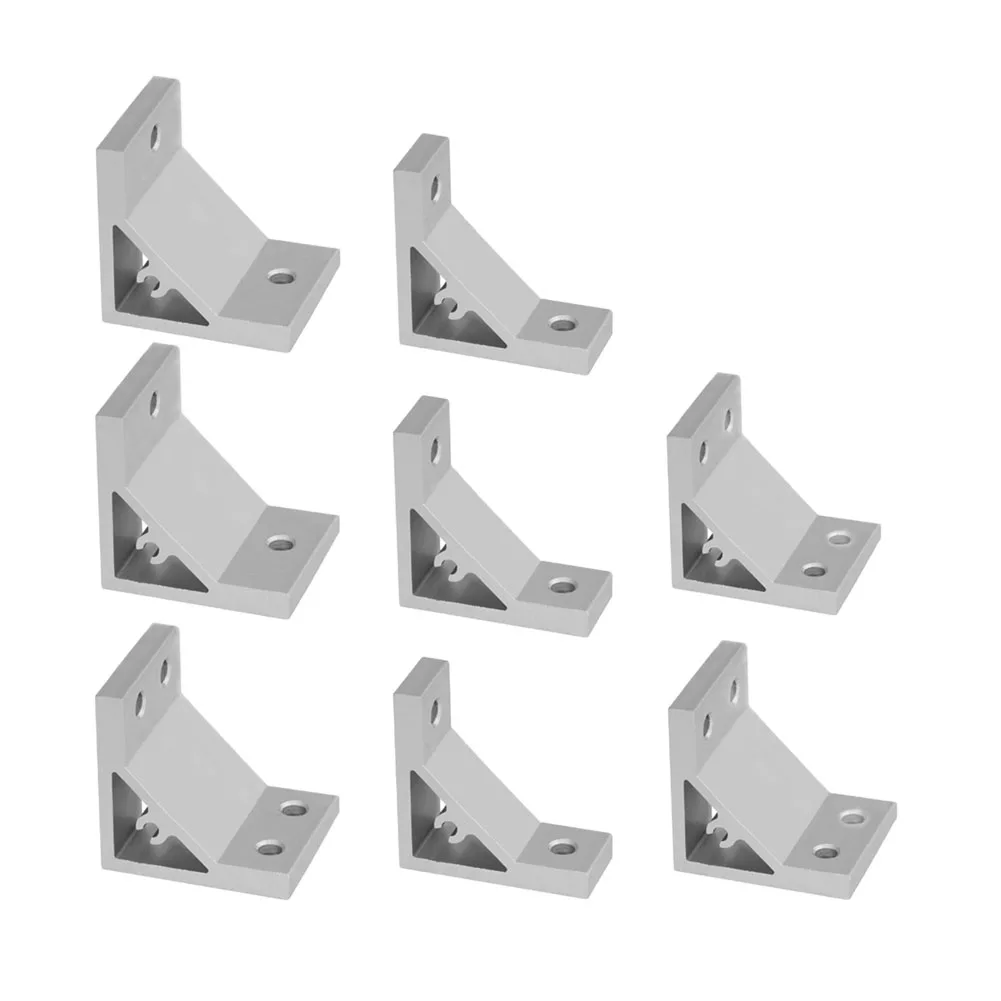 90 Degree Corner Angle Bracket For 2020 3030 4040 5050 Aluminum Profile, Silver Connection Joint Fastener
