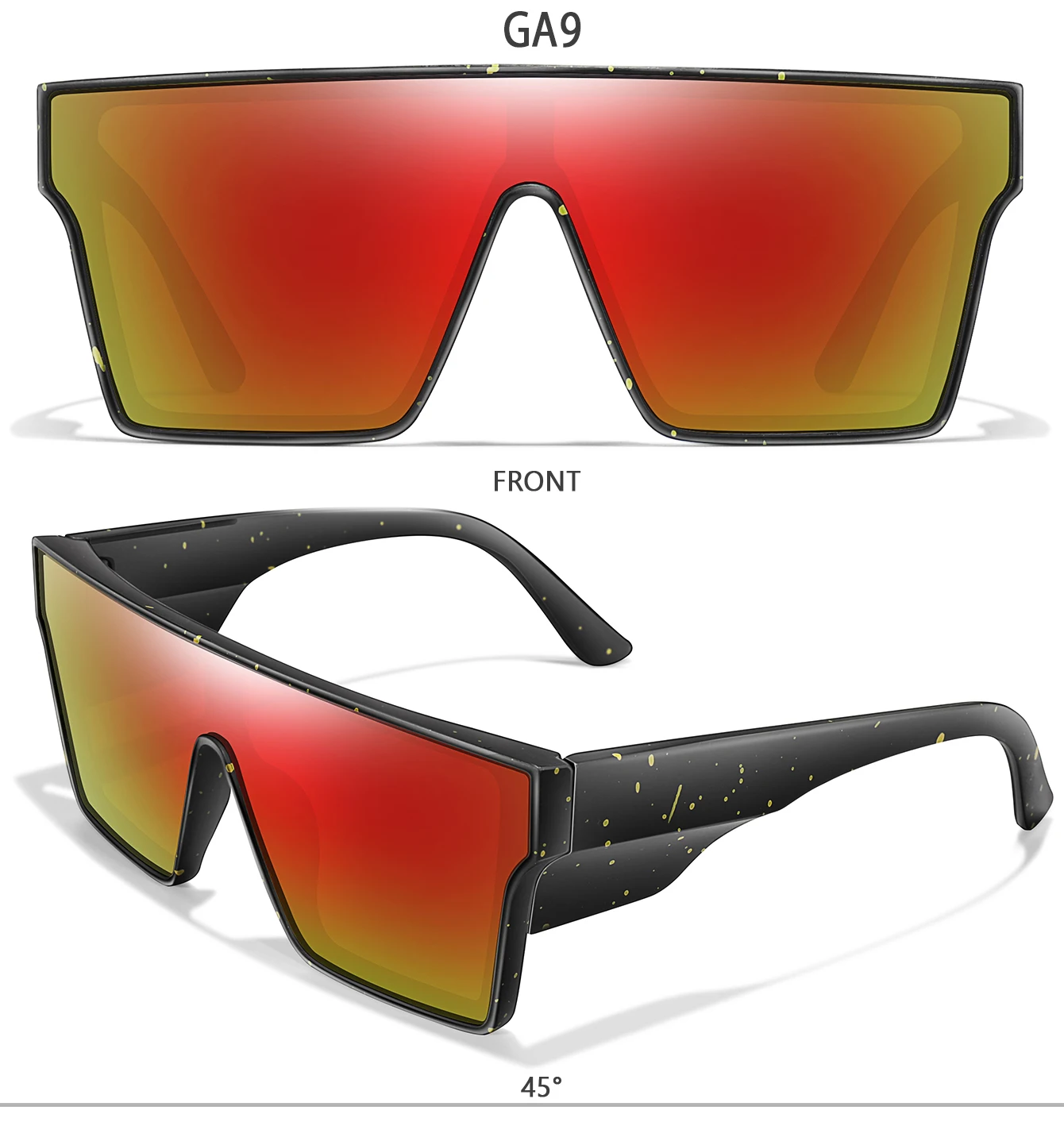 3 Paar Sonnenbrillen mit großem Rahmen, UV400, bunte Gläser, für Herren und Damen, Outdoor-Sport, Angeln, Radfahren, Wandern, Laufen, Fahren, Brillen, Geschenk – Detail 12