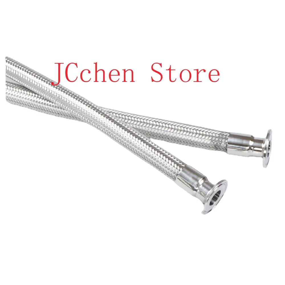 

0,5 "0,75" 1 "Тройной зажим 19/25/32 мм наружный диаметр трубы плетеная мягкая трубка сильфон для домашнего пивоварения SUS304 нержавеющая сталь