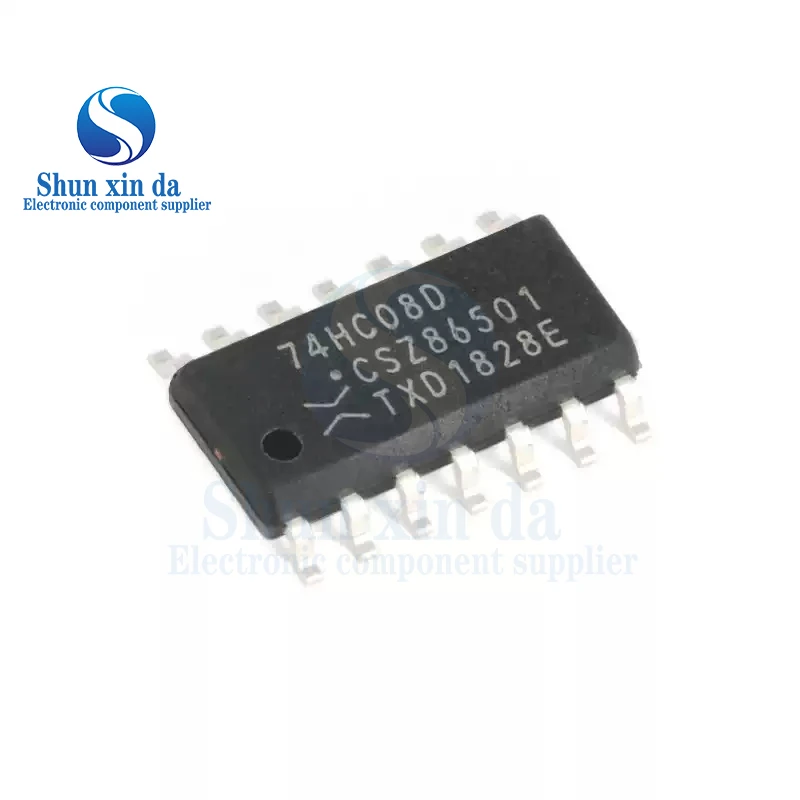 20PCS 74HC08D 74HCT08D SOP-14 SN74HC08DR HC08 SN74HCT08DR HCT08 SMD IC Quad 2-input AND Gate CMOS Chip