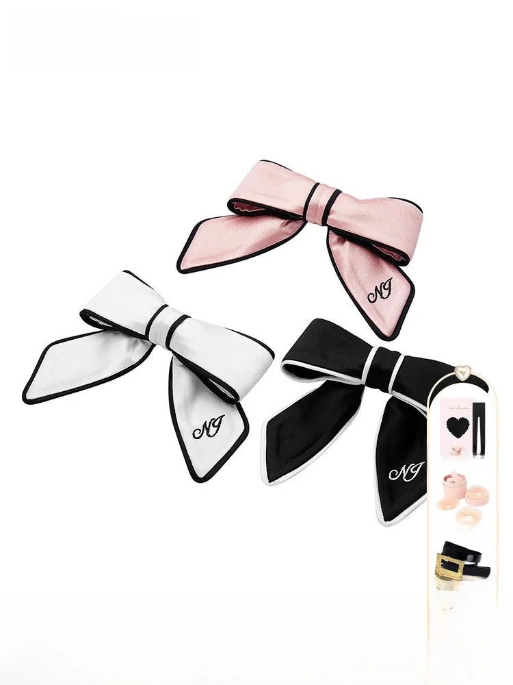 

Ele Romantic NanaJacqueline Embroidered Knot Hair Clip Women's New Sle Color Blo Hair Accories Headwear