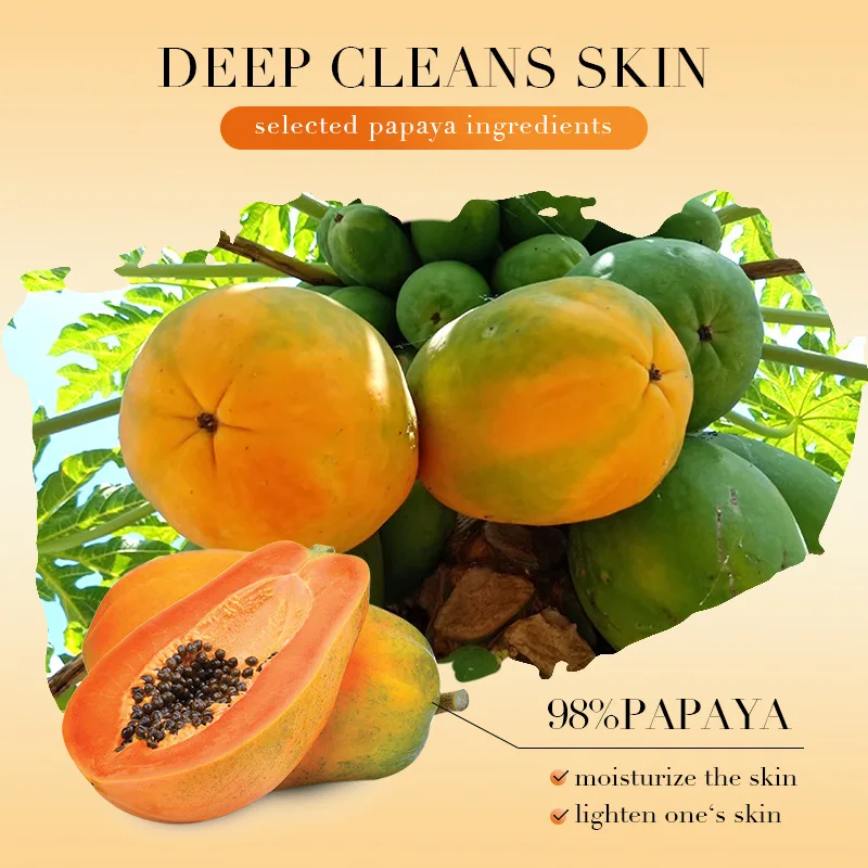 Papaya Vitamin C Moisturizing and hydrating, brightening skin tone Nourishing Bath Gel and Bath Lotion Skin care