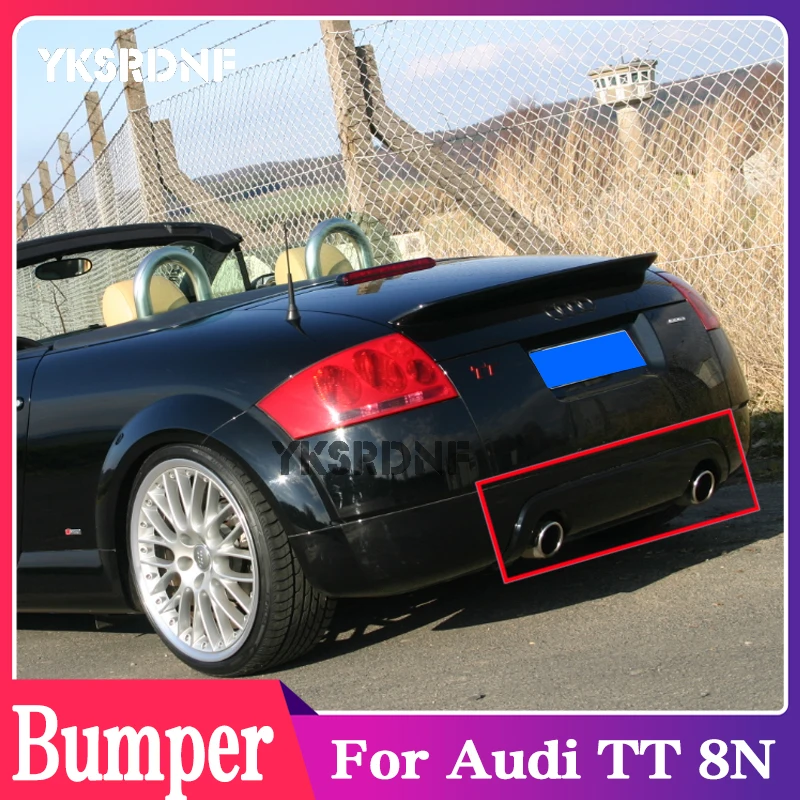 

Для Audi TT 8N Sport Coupe Convertible 2 двери задний бампер диффузор спойлер защита заднего углеродного волокна 2004 2005 2006