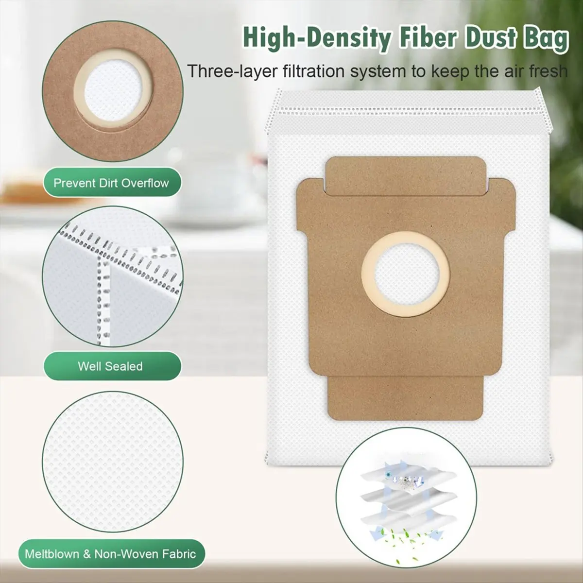 DT791 TO Accessories Kit for Plus 405 Combo/505 Combo Robot Vacuum Cleaner, Include Main Brushes,Dust Bags,Mop Pads