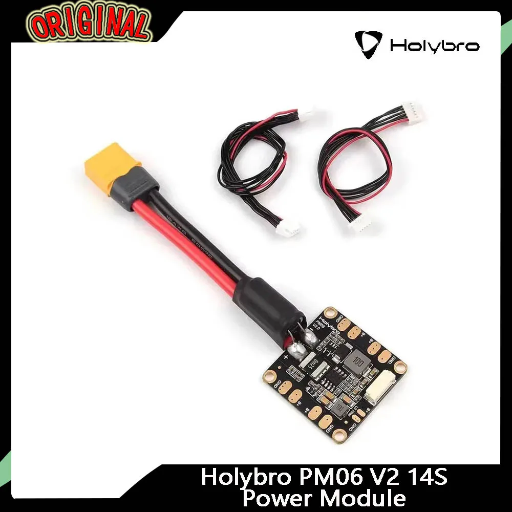 

PM06 V2 14S Power Module 2S-14S Input 60A Rated Current for Pixhawk 4/4 Mini/Durandal/Pix32 RC FPV Drone Multicopter