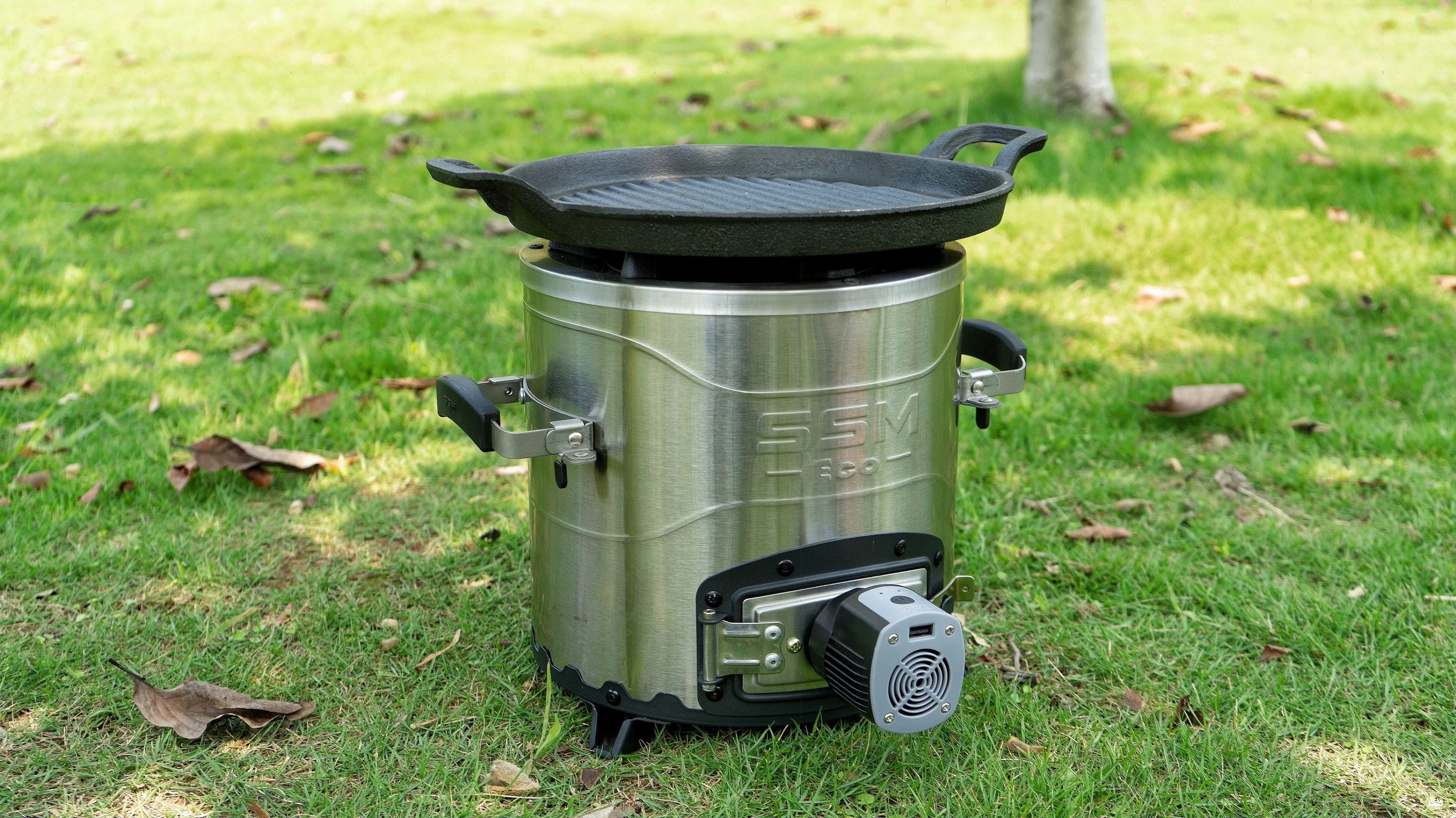 أفضل موقد مروحة بيليه للتخييم في الأماكن المغلقة والخارجية مع مقابض قابلة للطي، أدوات طهي سريعة للتخييم، أواني طهي خارجية