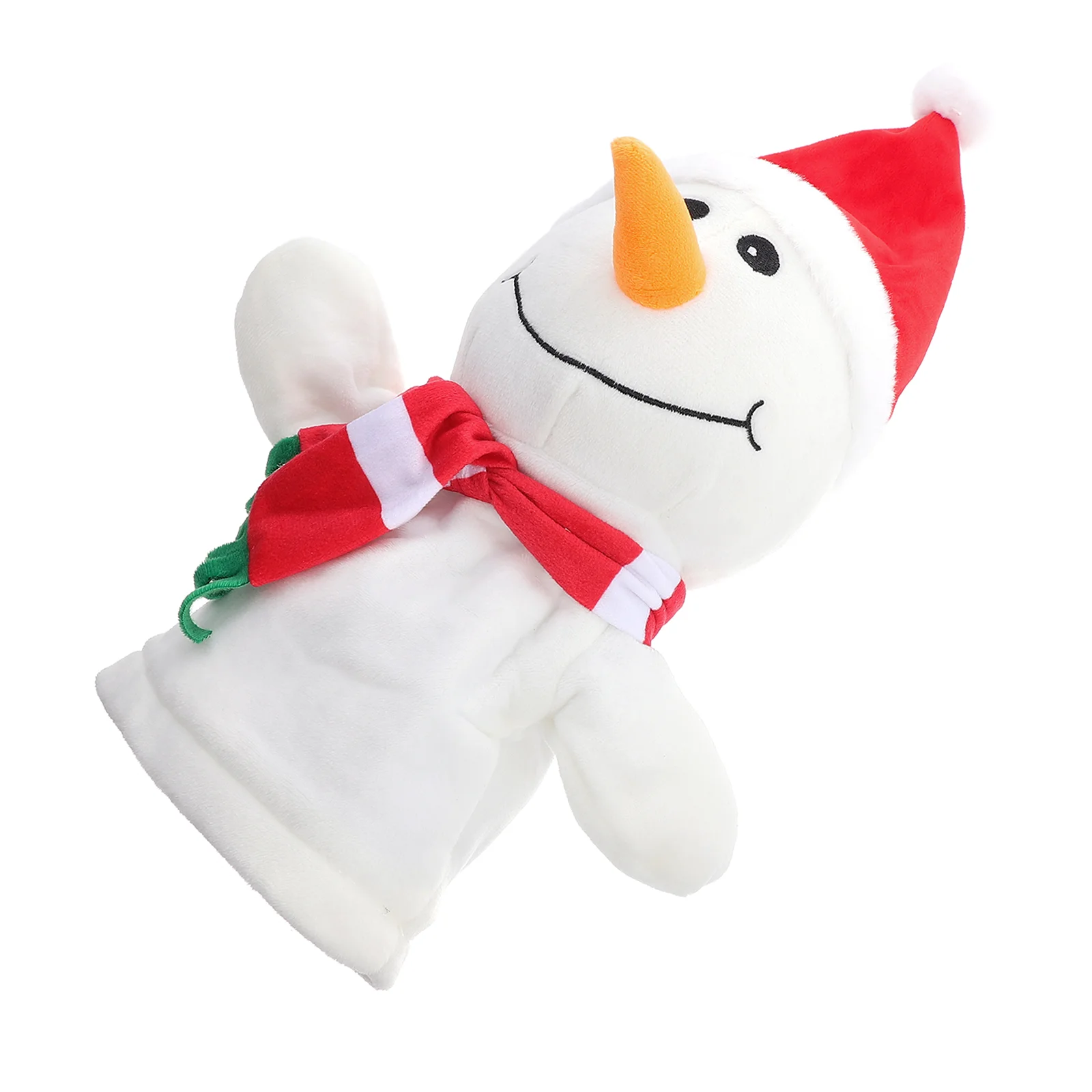 Fantoche de mão dos desenhos animados dedo brinquedos das crianças recheado pai-filho brinquedo boneco de neve crianças adorável natal educacional