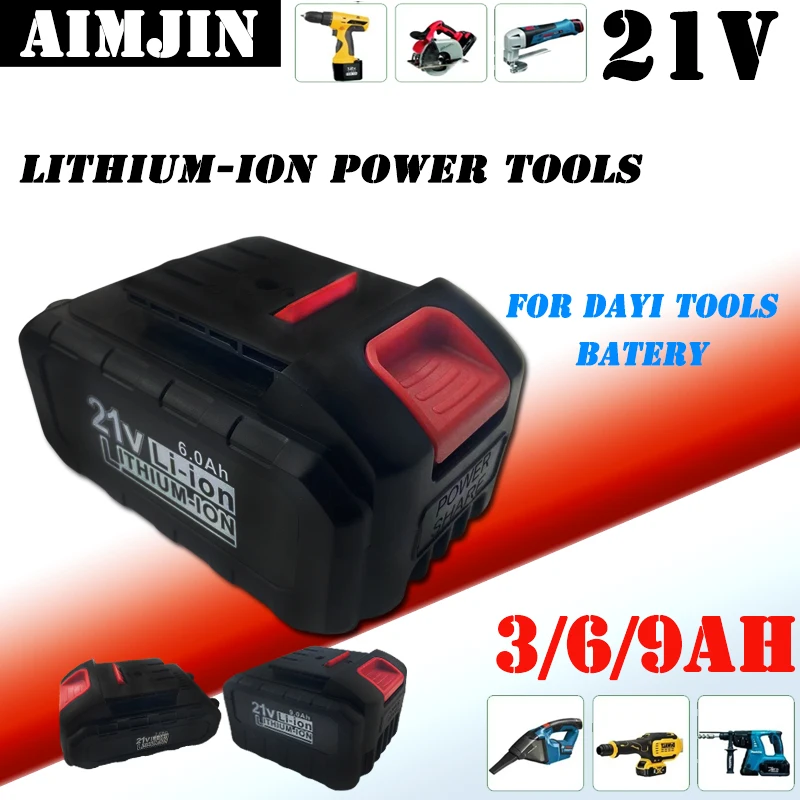 21 V 18650 batteria al litio ricaricabile 3000/6000/9000mAh batterie ad alta corrente ad alta scarica 21 Volt sostituire la batteria per Dayi