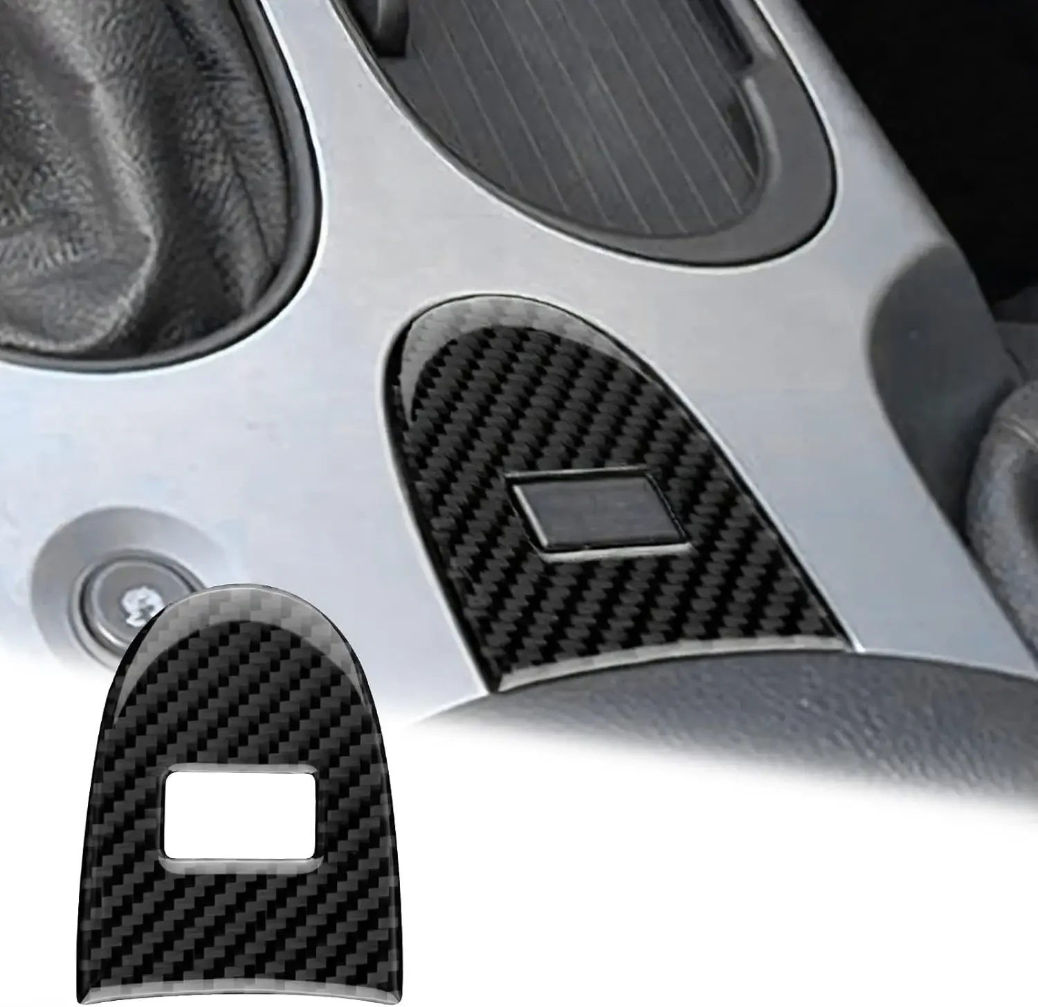 Car Interior Sticker For Chevrolet Corvette C6 2005-2007 Style Shift Panel Cover Console Trim Button Decal Black Auto