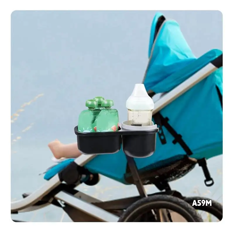 

Stroller Snack Holder, Stroller Cup Holder With Snacks Holder, Universal Stroller Snack Catcher And Drinks Holder