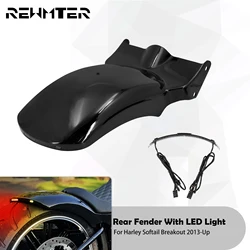 Motorcycle LED Brake Turn Signal Light Rear Fender For Harley Softail Breakout 2008-2023 2024 Fat Boy FXDR Mudguard Lamp Cover