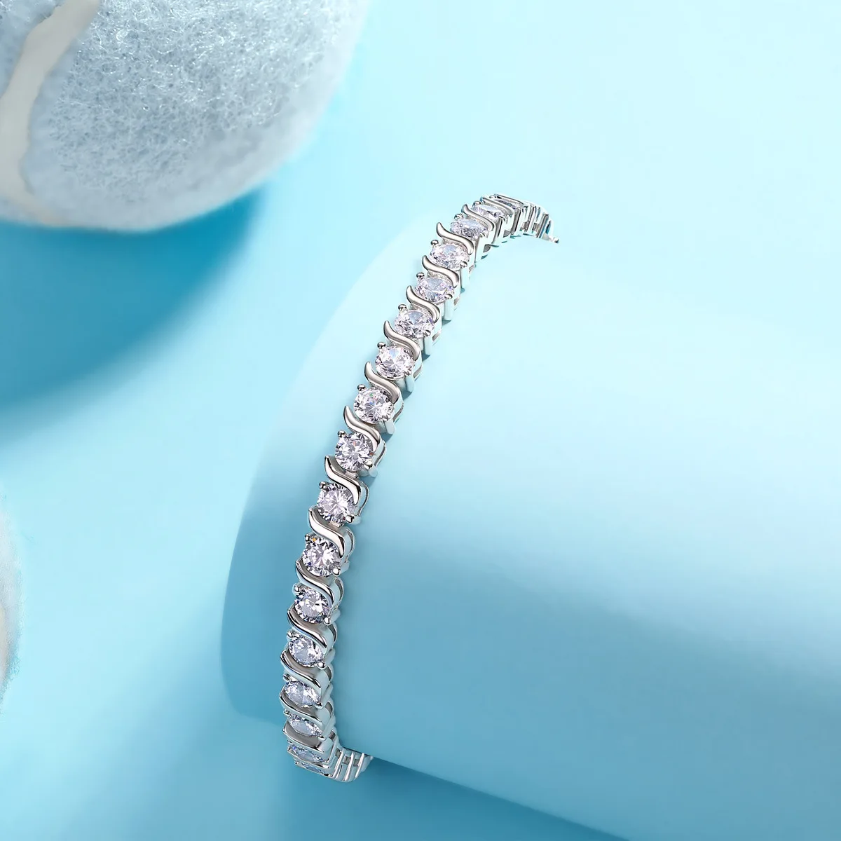 

Сертифицированный браслет из муассанита 13,38 г, 19 см, цвет D, чистота VVS1, серебро 925 пробы, изысканные ювелирные изделия для юбилея