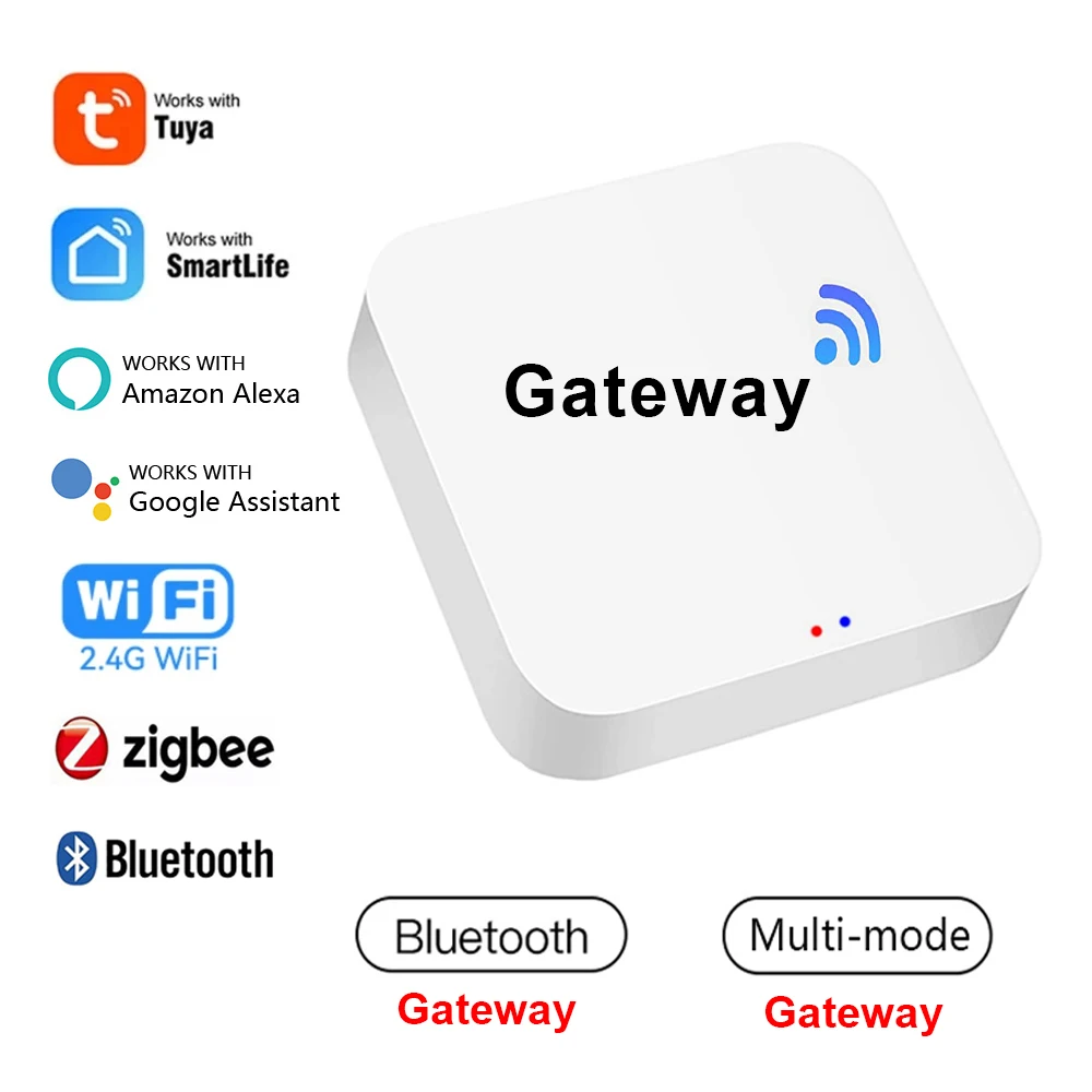 Tuya ZigBee 3.0 Gateway/Bluetooth Gateway/Multi-mode Gateway Smart Home Bridge Hub Smart Life App Works With Alexa Google Home
