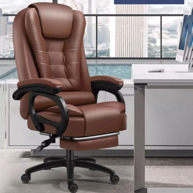 High Back Luxury Office Chair Nordic Designer Lazy Swivel Brown Office Chair Gaming Chaise Cadeiras De Escritorio Furniture