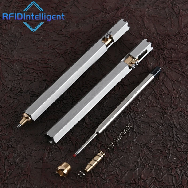 Creative Stainless Steel Tactical Pen  Ballpoint Pen Emergency Glass Breaker Self Defense Tool For Outdoor Camping Survival Kit