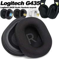 Almohadillas para auriculares Logitech G435, almohadillas de repuesto, orejeras, fundas de memoria de tela, proteína de esponja