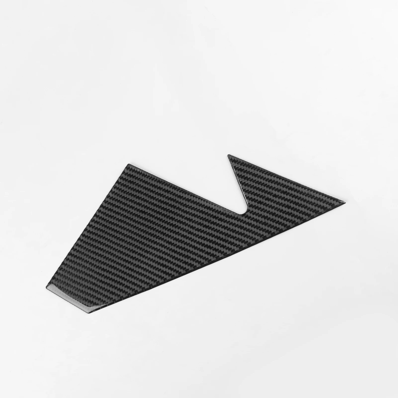 For Land Rover Defender 2020-2024 Real Soft Carbon Fiber Car Exterior Side Mirror Base Triangle Pillar Post Accent Cover 2Pcs