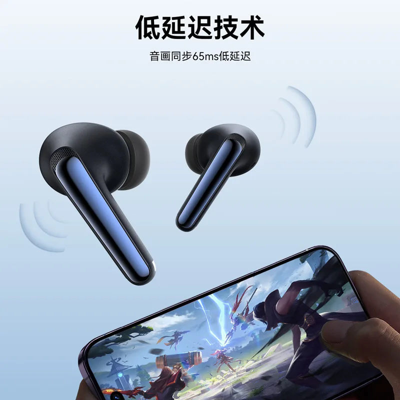 JOYROOM Novos fones de ouvido estéreo bilaterais Bluetooth com baixa latência, redução de ruído de chamada e fones de ouvido de música